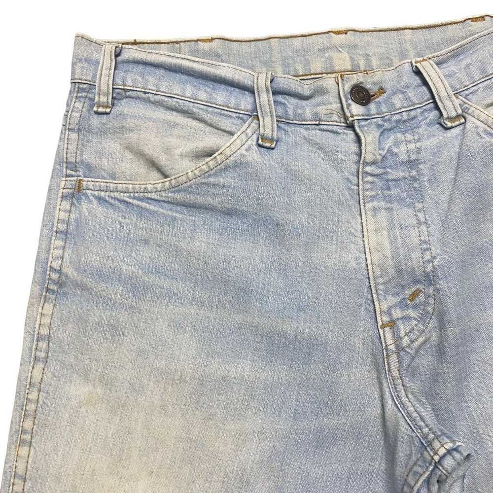 Vintage - Super Flare 70s Levis 547 Mudwash Bell … - image 5