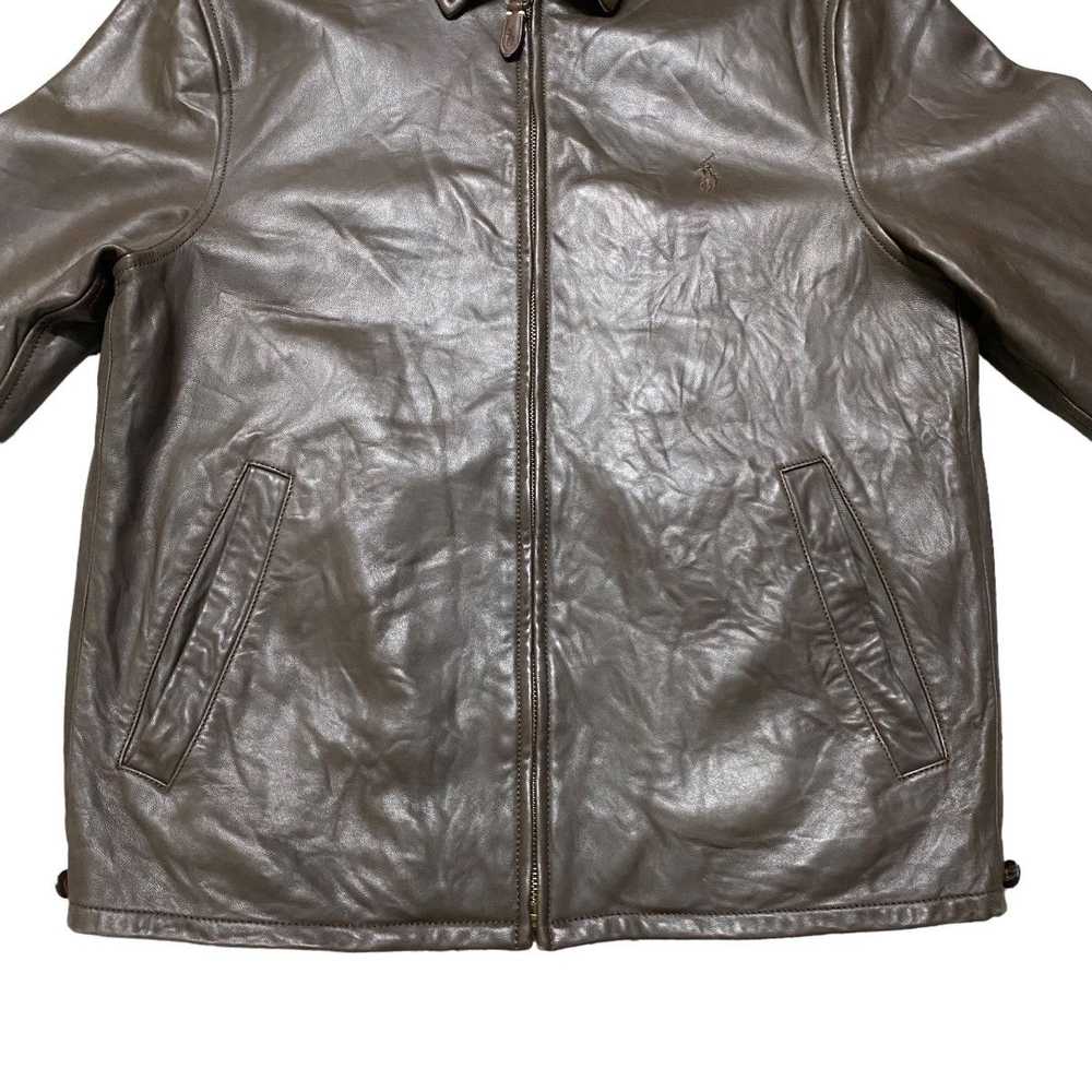 Vintage Polo Ralph Lauren Lambskin Leather Jacket - image 5