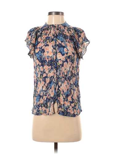 Rebecca Taylor Women Blue Short Sleeve Blouse 0