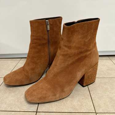 The Kooples Caramel Suede Ankle Boots - Size 39 Eu