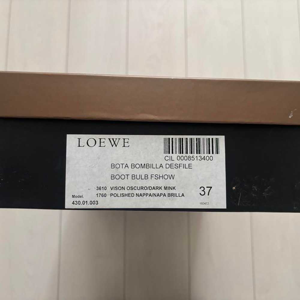 【Unused】LOEWE Long Boots Dark Brown Size 37 (24cm) - image 9