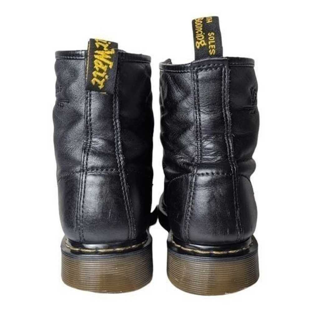 DR. MARTENS 1460 Black Leather Combat Boot Size M… - image 5