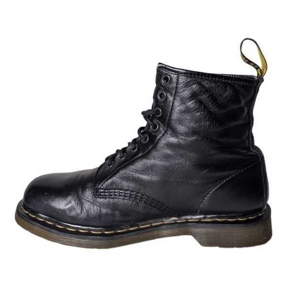 DR. MARTENS 1460 Black Leather Combat Boot Size M… - image 6