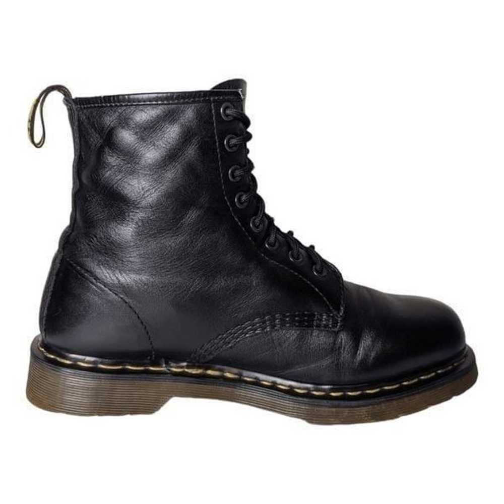 DR. MARTENS 1460 Black Leather Combat Boot Size M… - image 7