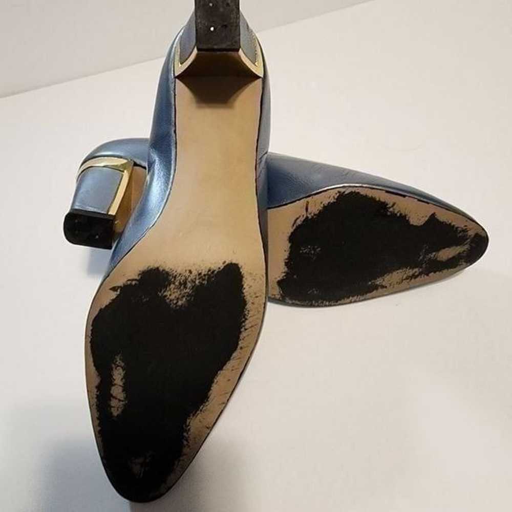 Norman Kaplan Vintage Womens Blue Pumps Size 8.5 - image 3