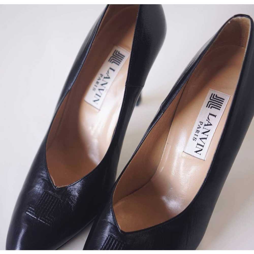 Vintage Lanvin Paris Black Pumps Heels - image 5