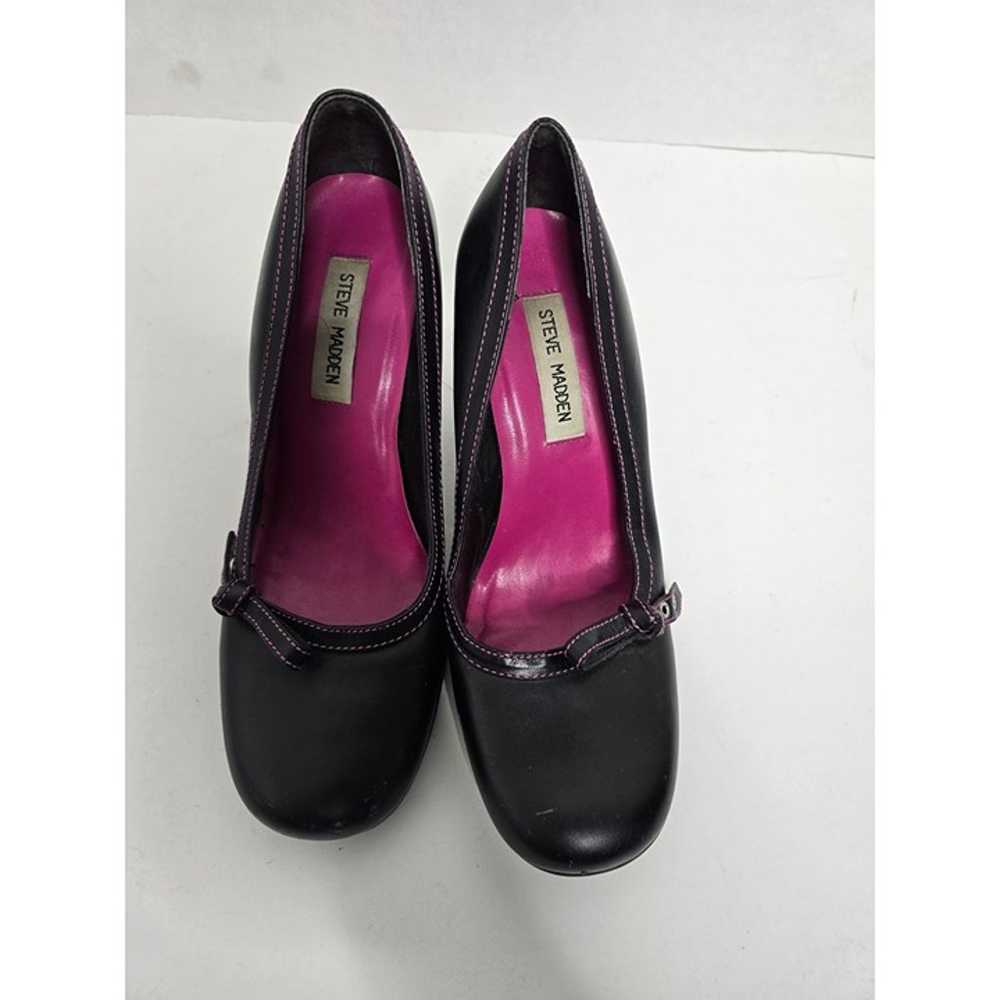 Vintage Y2K Steve Madden Black Party Pumps High H… - image 2