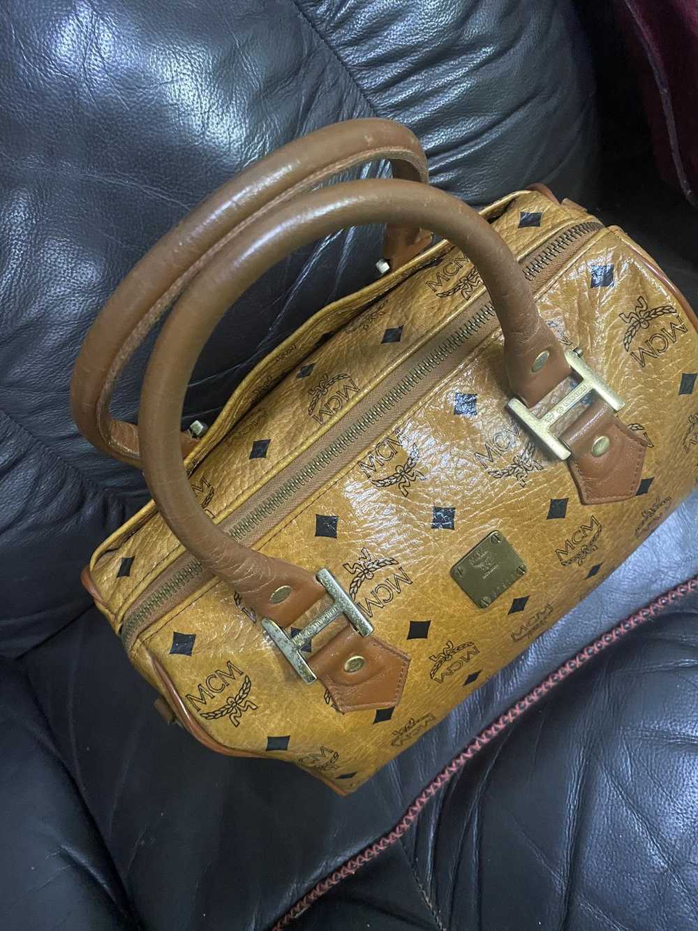 Authentic Vintage MCM Monogram Speedy 30 Hand Bag - image 4