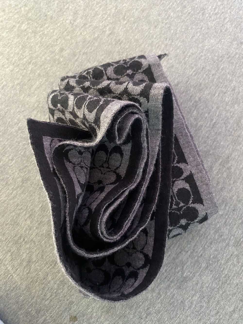 Coach Monogram Scarf Muffler 100 wool - image 7