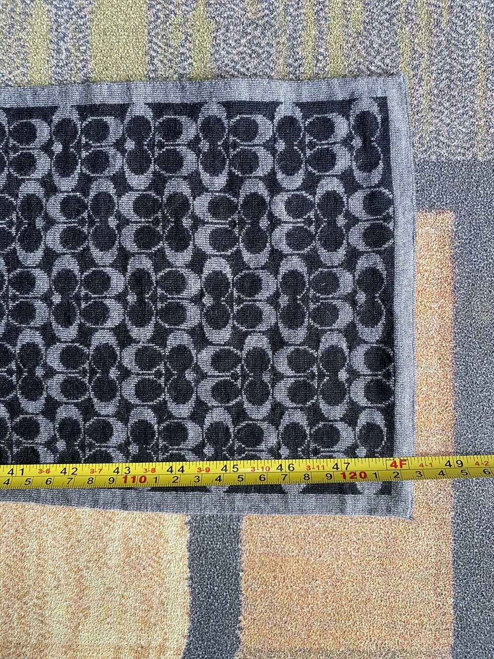 Coach Monogram Scarf Muffler 100 wool - image 9