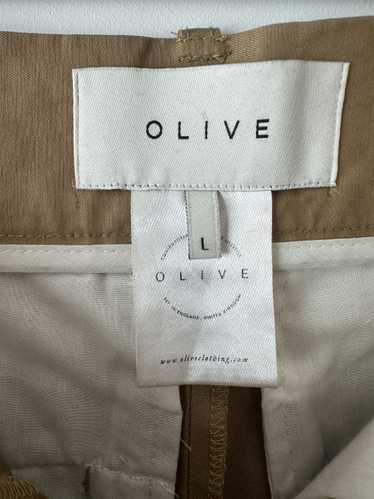 Olive Loose Chino Pants