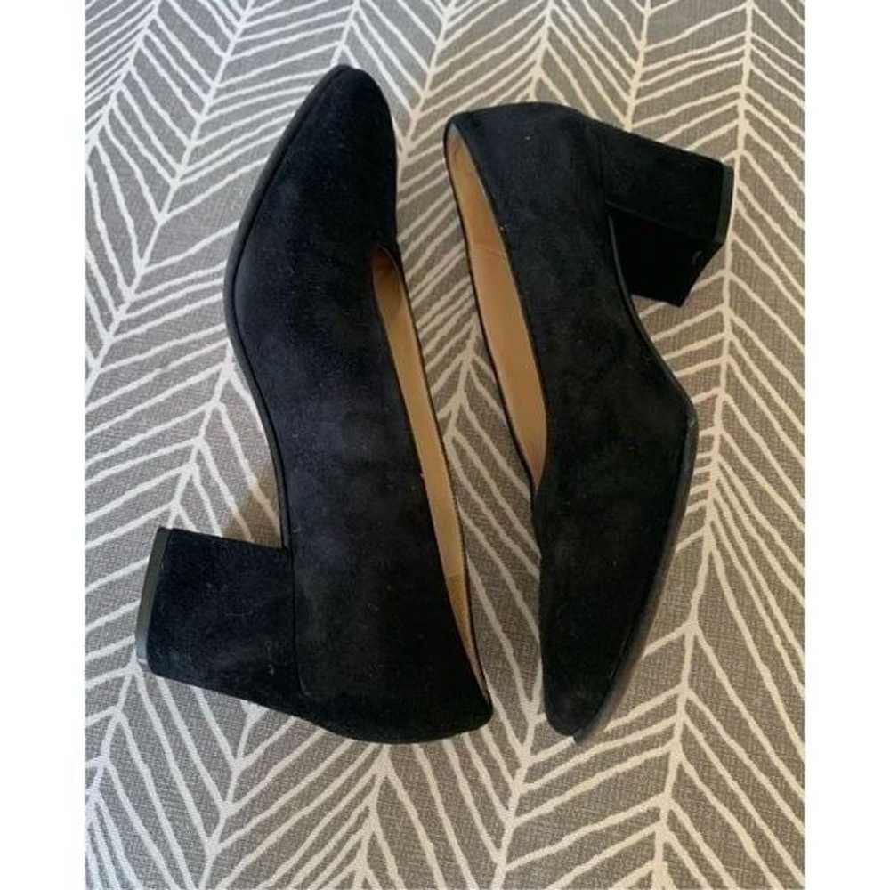 Oval Room VINTAGE black Suede square toe Dressy P… - image 3