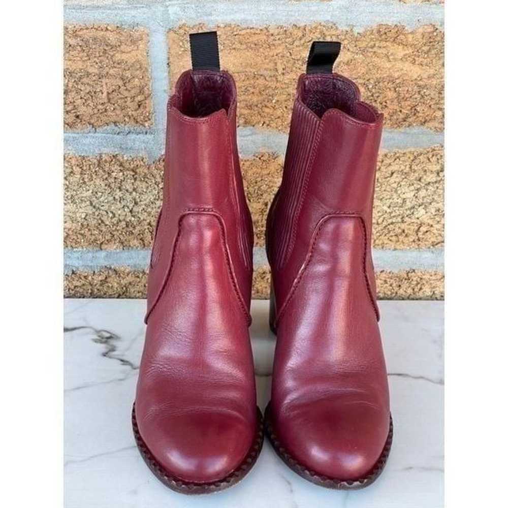 Marc By Marc Jacobs burgundy leather boots 37 - image 2