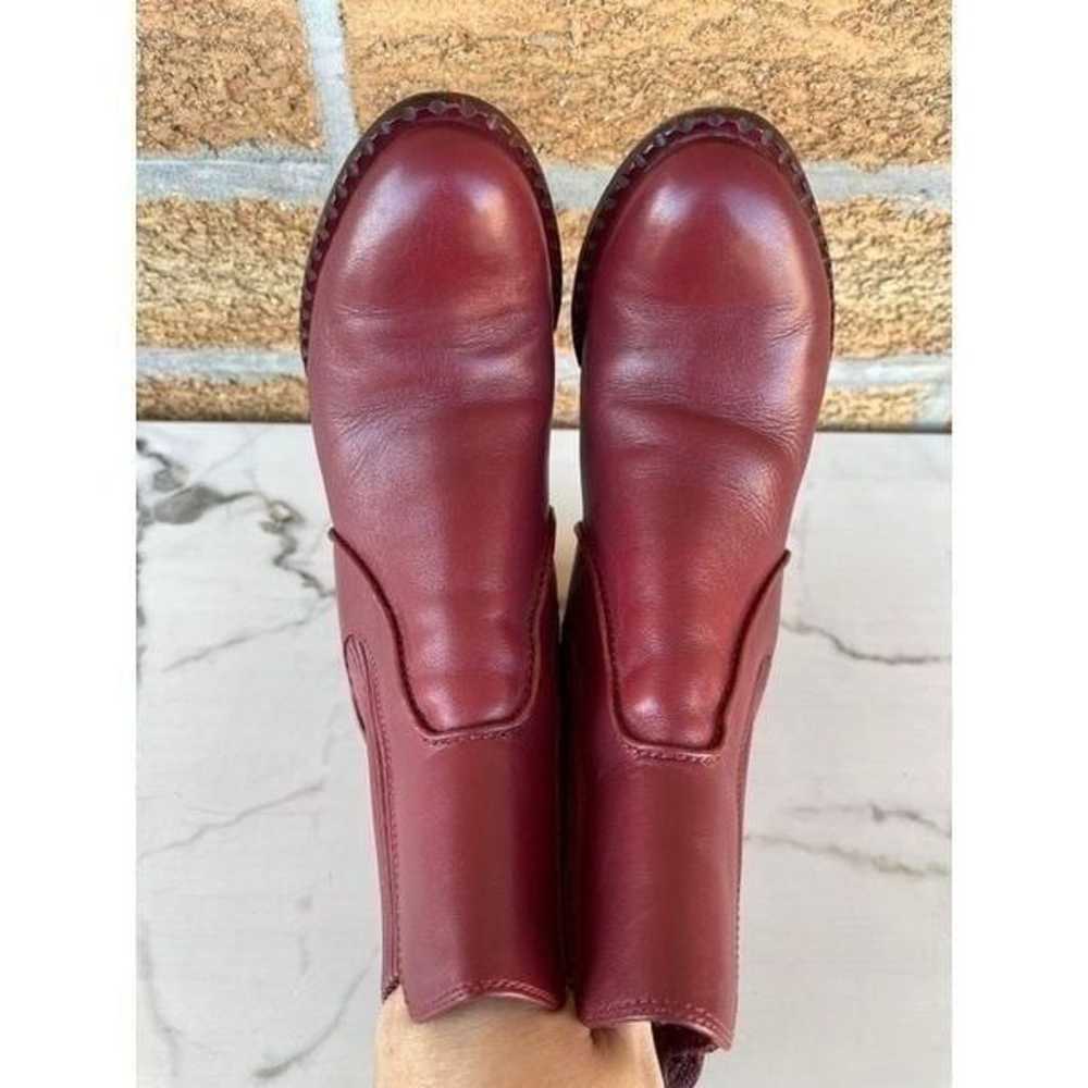 Marc By Marc Jacobs burgundy leather boots 37 - image 4