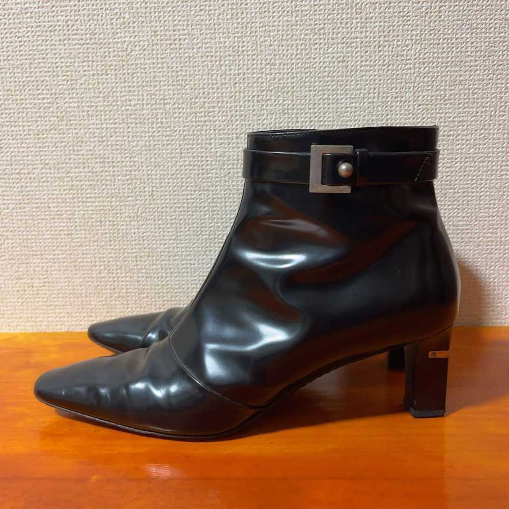 LOUIS VUITTON Short Boots Black 23cm 36 - image 2