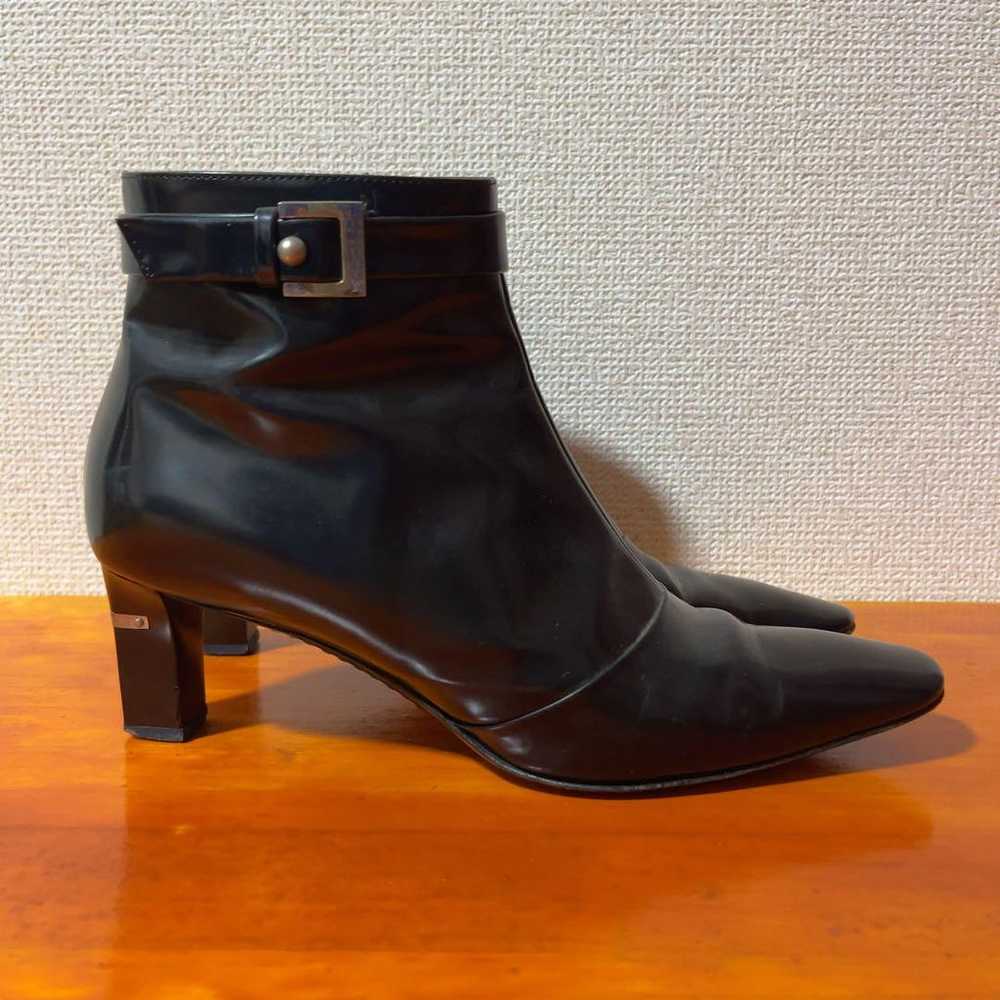 LOUIS VUITTON Short Boots Black 23cm 36 - image 3