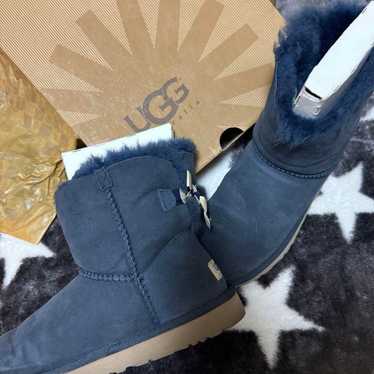 UGG sheepskin boots in navy