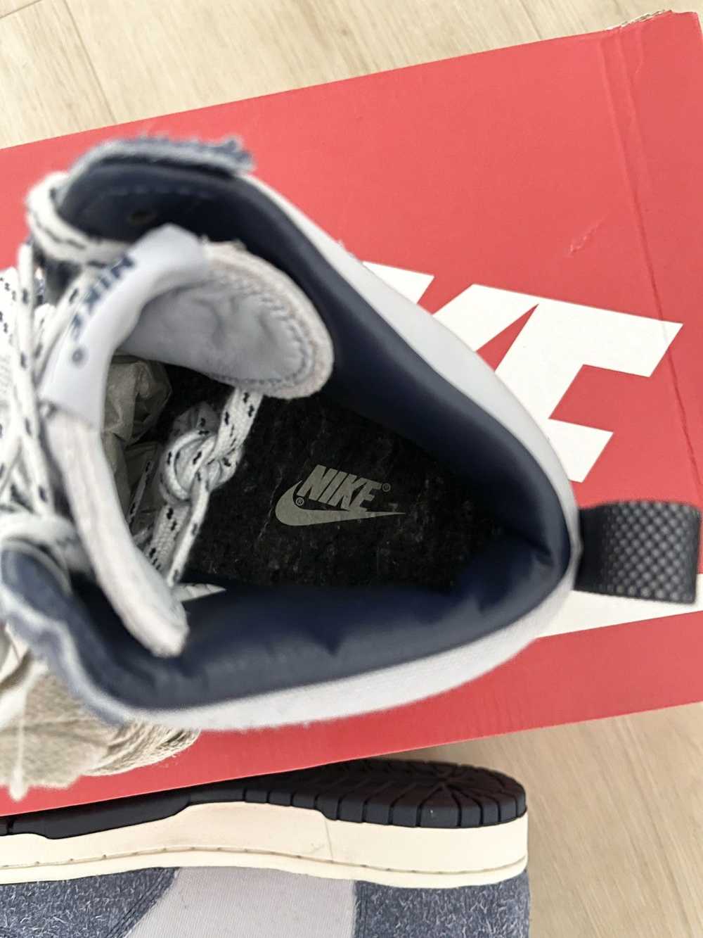 2021 Notre x Nike Dunk High Midnight Navy (size 9) - image 9