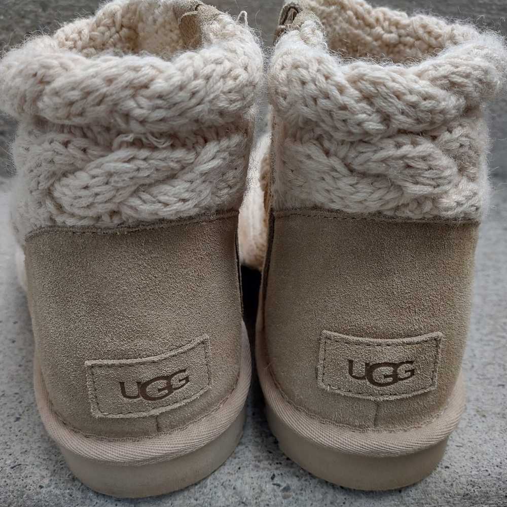 UGG Classic Mini Chunky Knit Cardy Natural Beige … - image 5