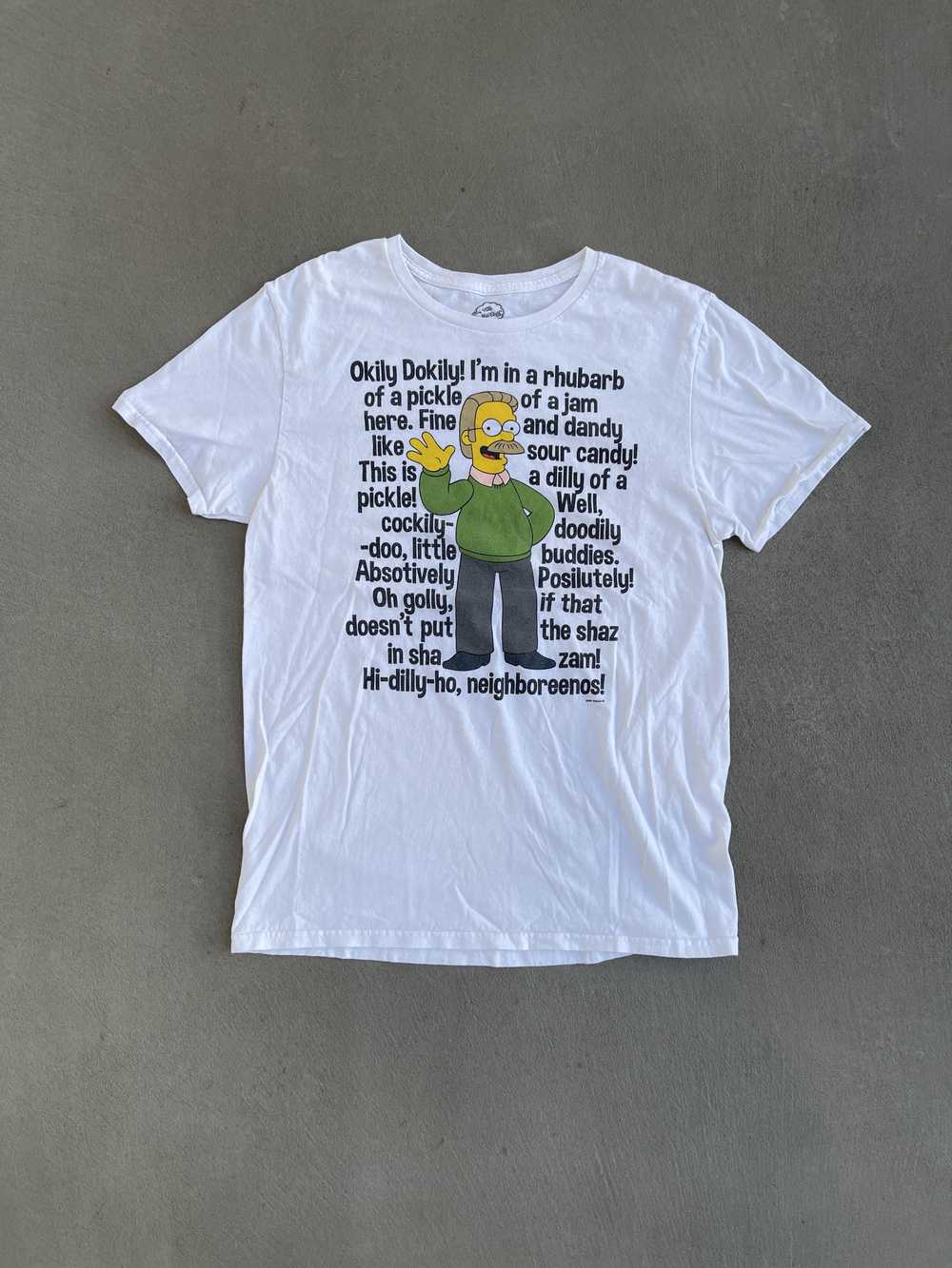 STEAL! Vintage 2000s The Simpsons Okiy Dokily Tee - image 1