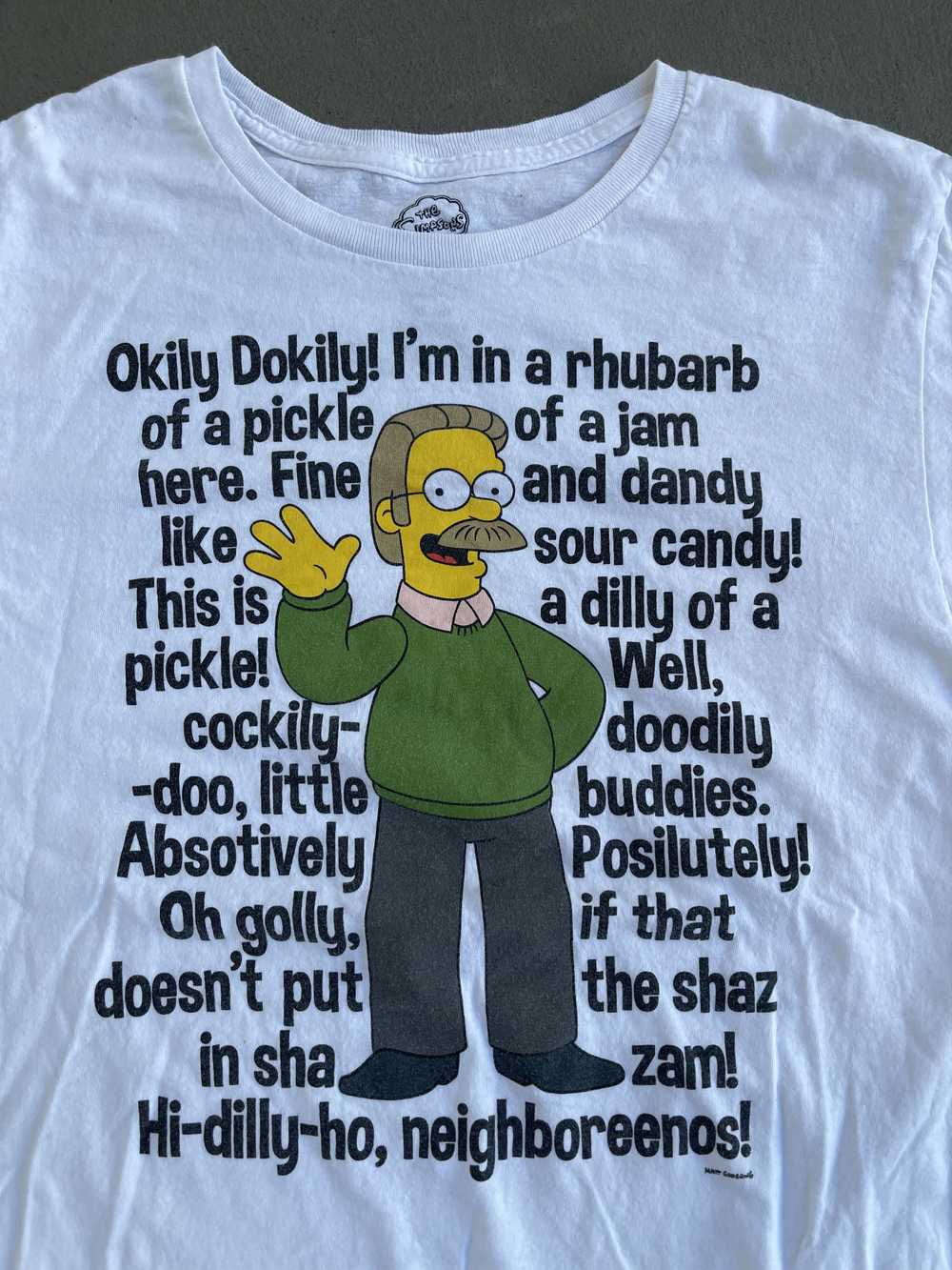 STEAL! Vintage 2000s The Simpsons Okiy Dokily Tee - image 2