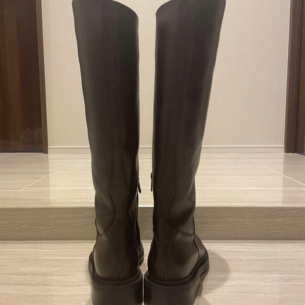 24cm Dark Brown Leather Long Boots - image 4