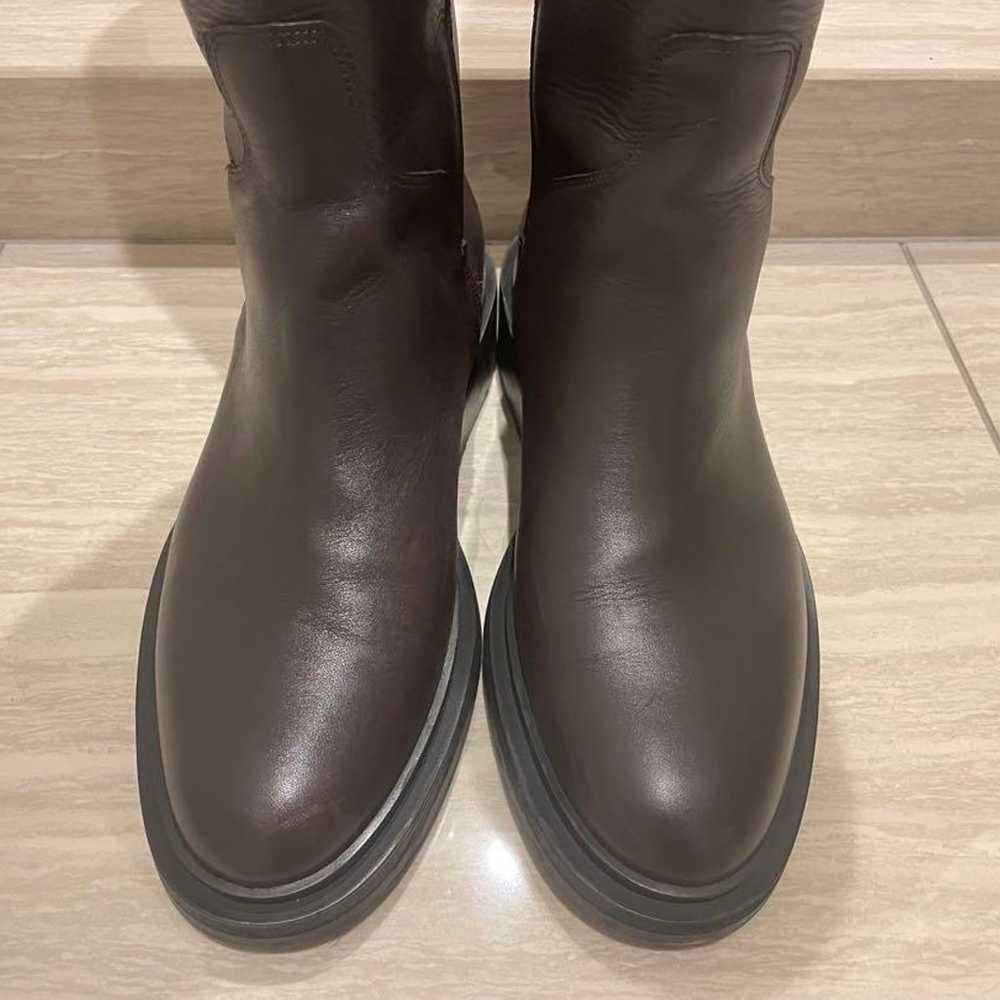 24cm Dark Brown Leather Long Boots - image 5