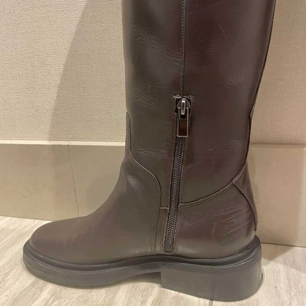 24cm Dark Brown Leather Long Boots - image 6