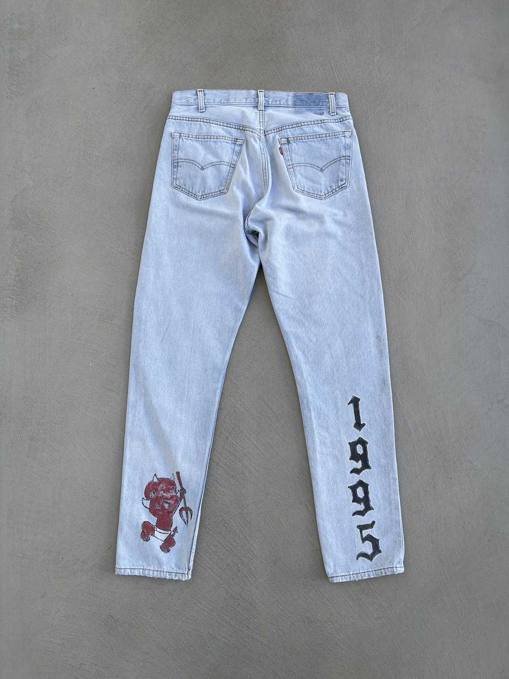 STEAL! Vintage 1990s Levi's Baby Devil Paint 501 … - image 1