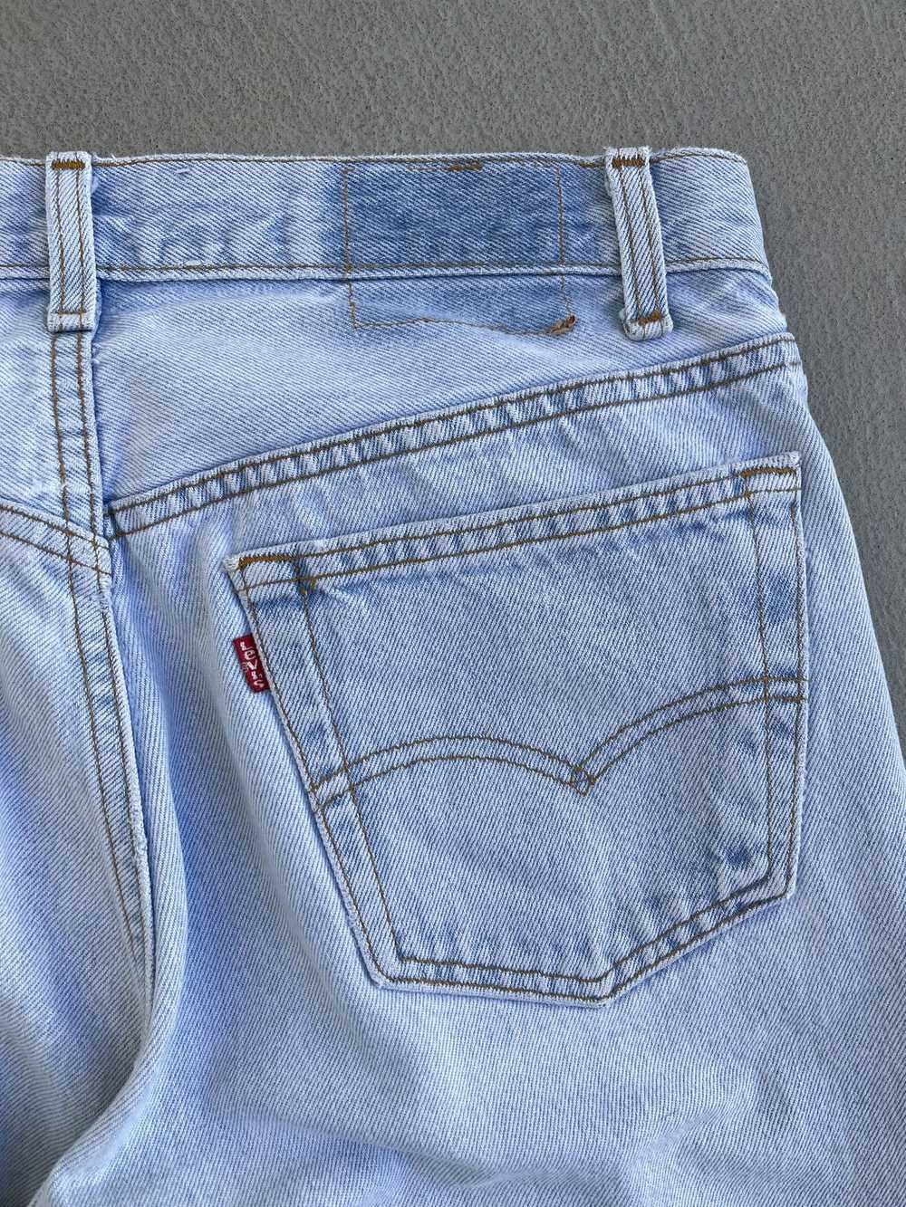 STEAL! Vintage 1990s Levi's Baby Devil Paint 501 … - image 8