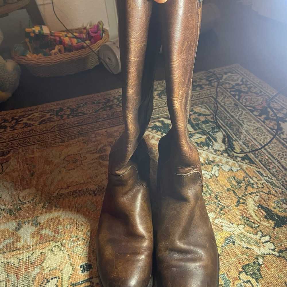 Women’s Size 11B Frye Melissa Boots Leather - image 3