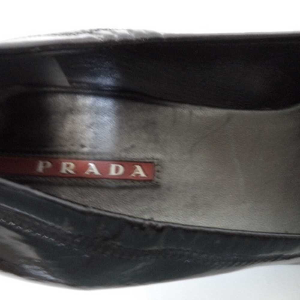 Prada Vintage black Patent Genuine Leather pumps … - image 10