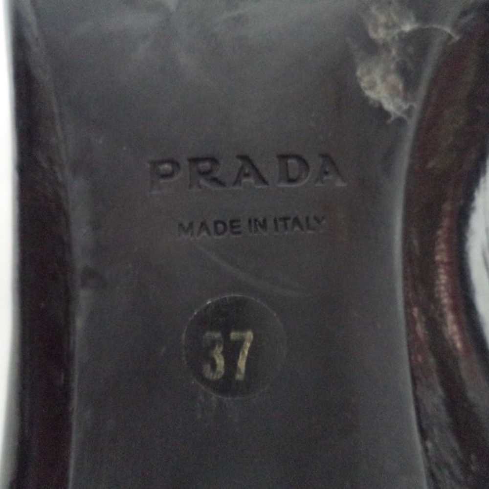 Prada Vintage black Patent Genuine Leather pumps … - image 12