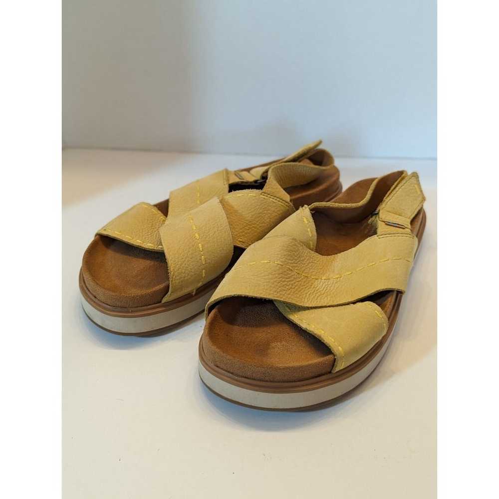 Toms "Marisa" Butter Tan Leather Slingback Strapp… - image 1