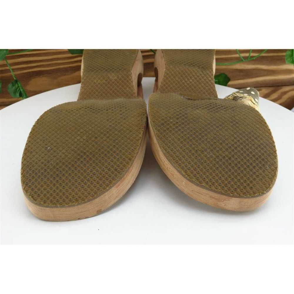 SKECHERS Sz 9 M Brown Flip Flop Fabric Women Sand… - image 7