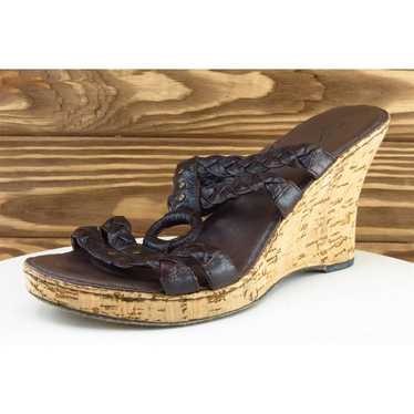 Bolo Sz 8 M Brown Slide Synthetic Women Sandals - image 1