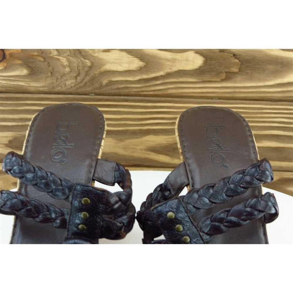 Bolo Sz 8 M Brown Slide Synthetic Women Sandals - image 3