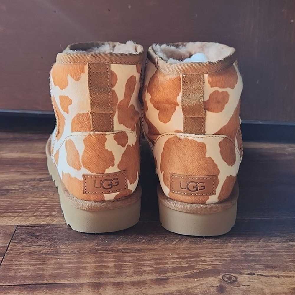 UGG Classic Mini Booties Cow Print Ankle Boots Sh… - image 3