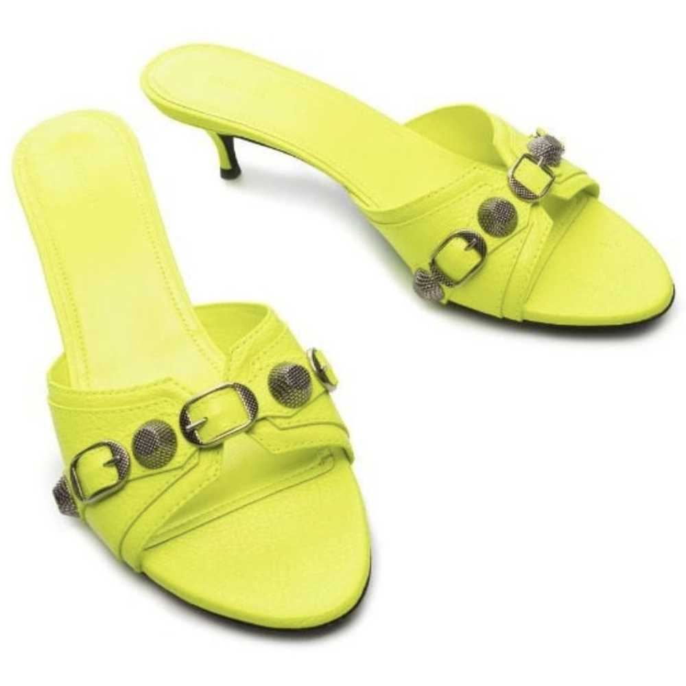 Balenciaga Cagole leather sandal - image 3