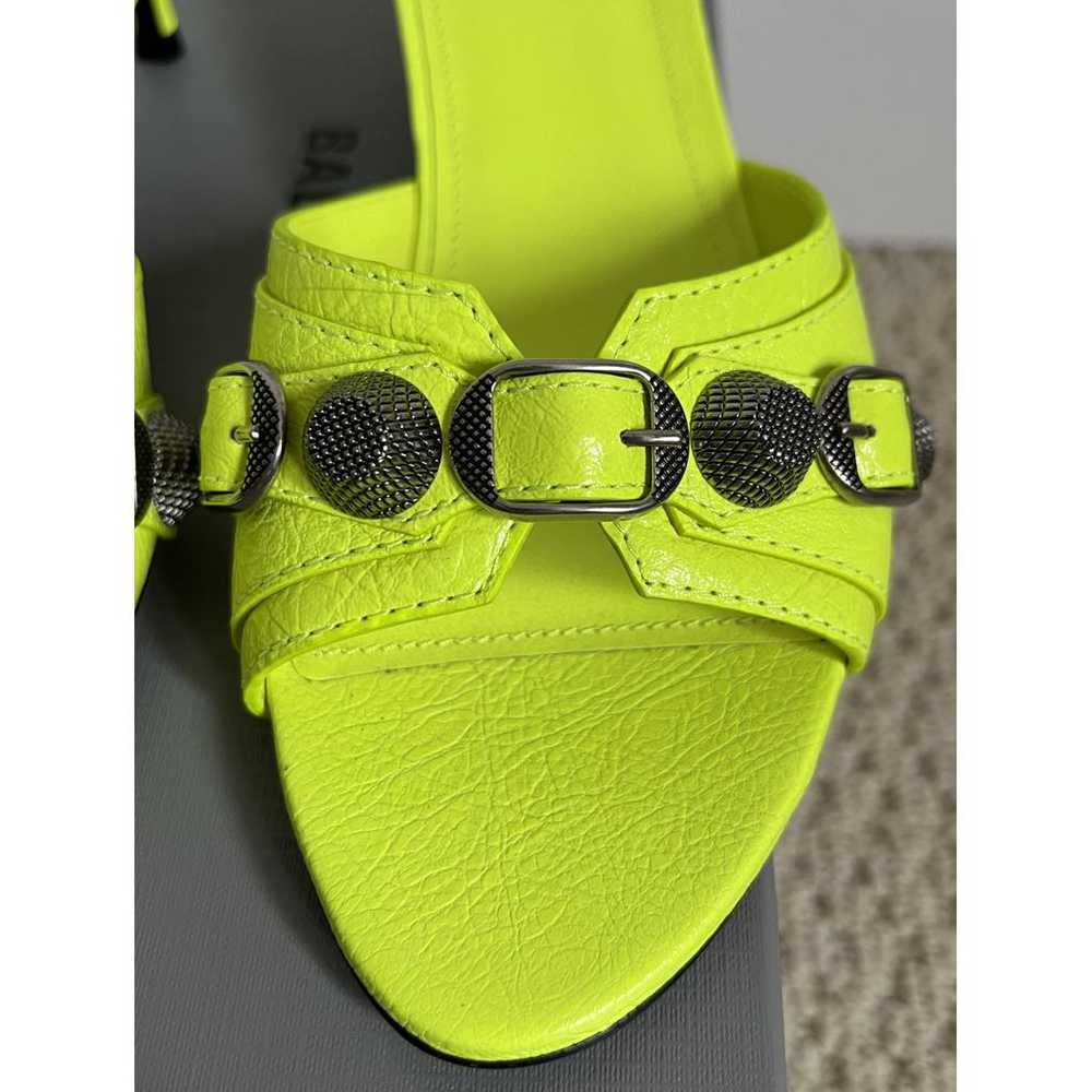 Balenciaga Cagole leather sandal - image 7