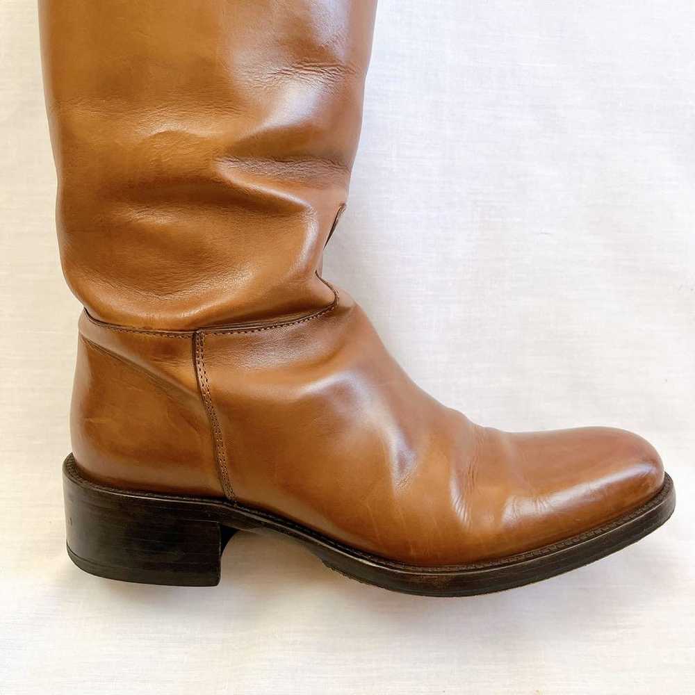 34 Half Sartre Long Boots Jockey Boots Brown SART… - image 11