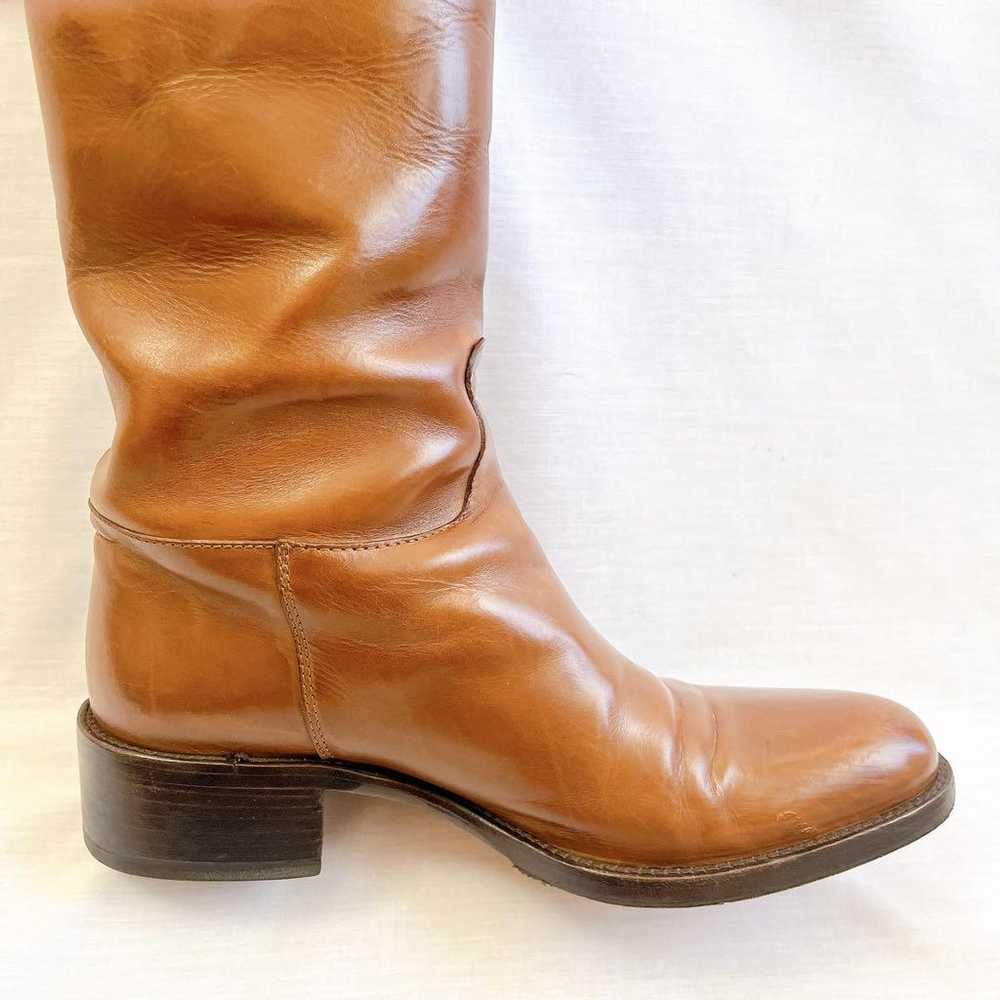 34 Half Sartre Long Boots Jockey Boots Brown SART… - image 12