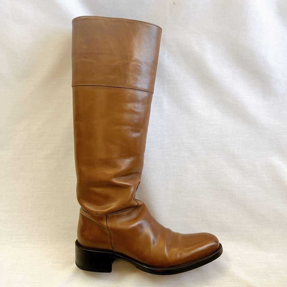 34 Half Sartre Long Boots Jockey Boots Brown SART… - image 7