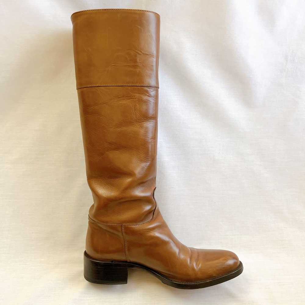 34 Half Sartre Long Boots Jockey Boots Brown SART… - image 8