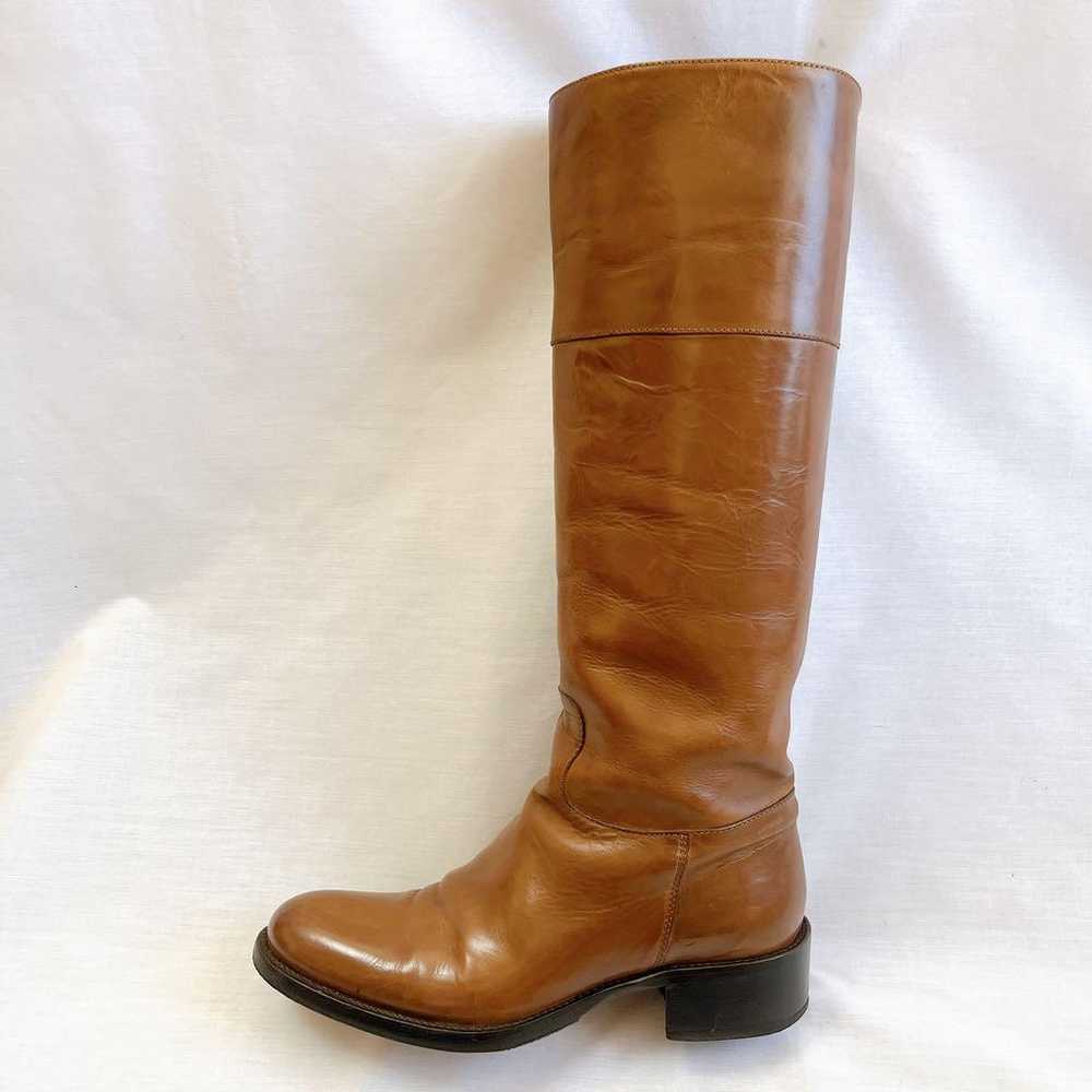 34 Half Sartre Long Boots Jockey Boots Brown SART… - image 9