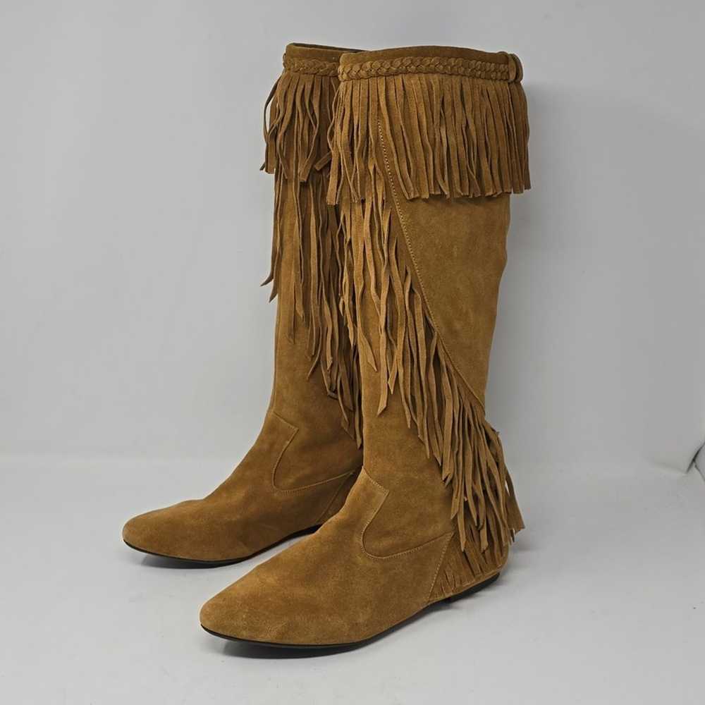 Sam Edelman Utah Fringe Sue Knee High Pointed Boo… - image 1