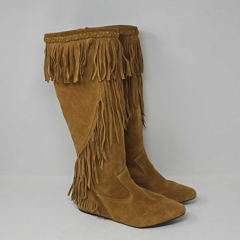 Sam Edelman Utah Fringe Sue Knee High Pointed Boo… - image 3