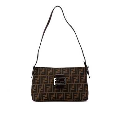 Brown Fendi Zucca Canvas Shoulder Bag - image 1