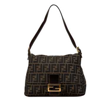 Brown Fendi Zucca Canvas Mamma Forever Shoulder Ba