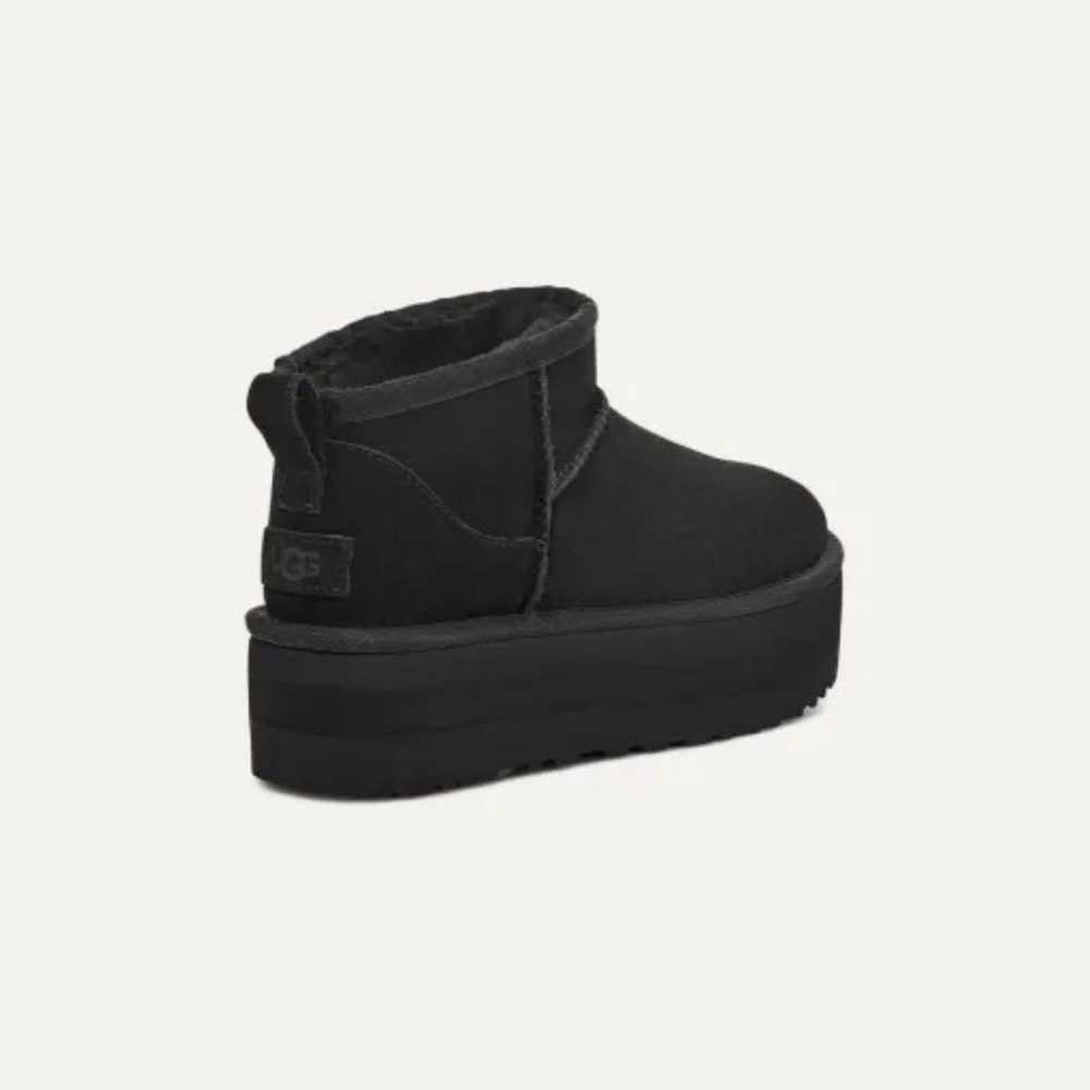 UGG Black Sheepskin Boots with Thick Soles - image 2